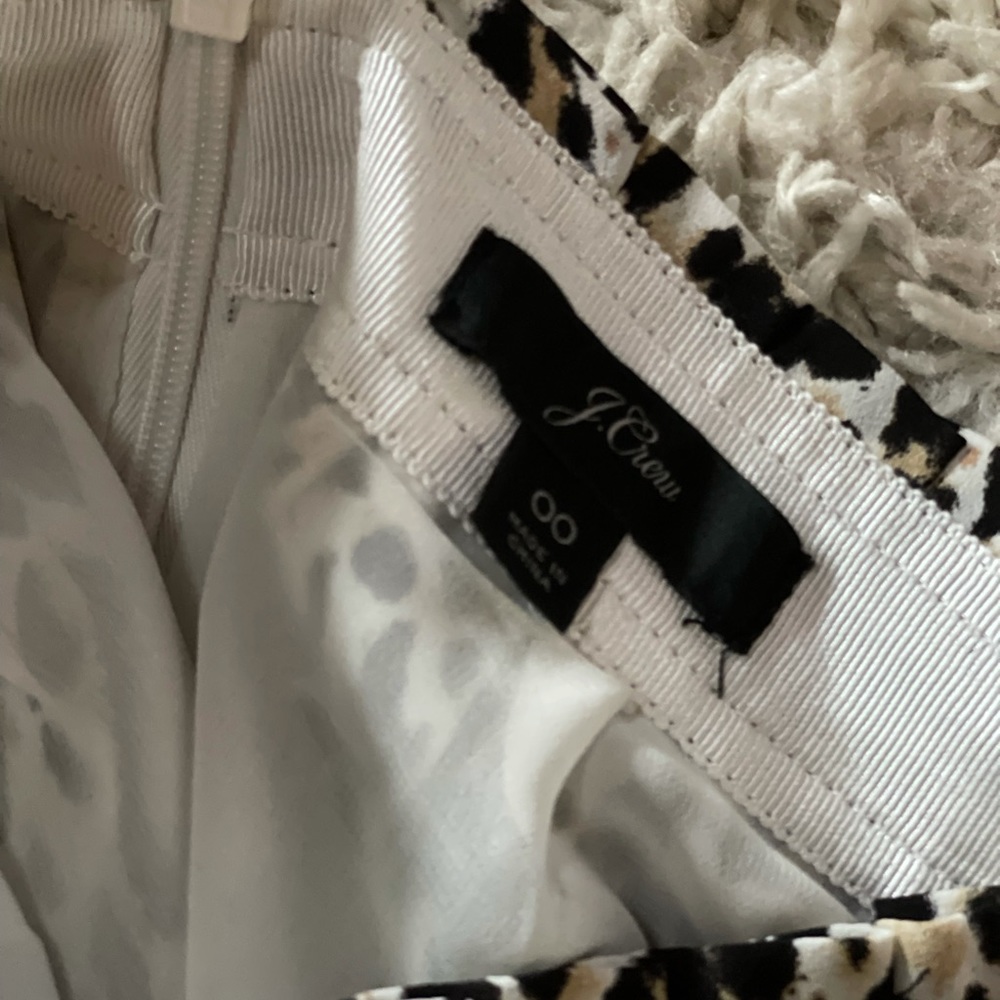 J Crew Leopard Skirt Sz 00 Pleats - Picture 6 of 15